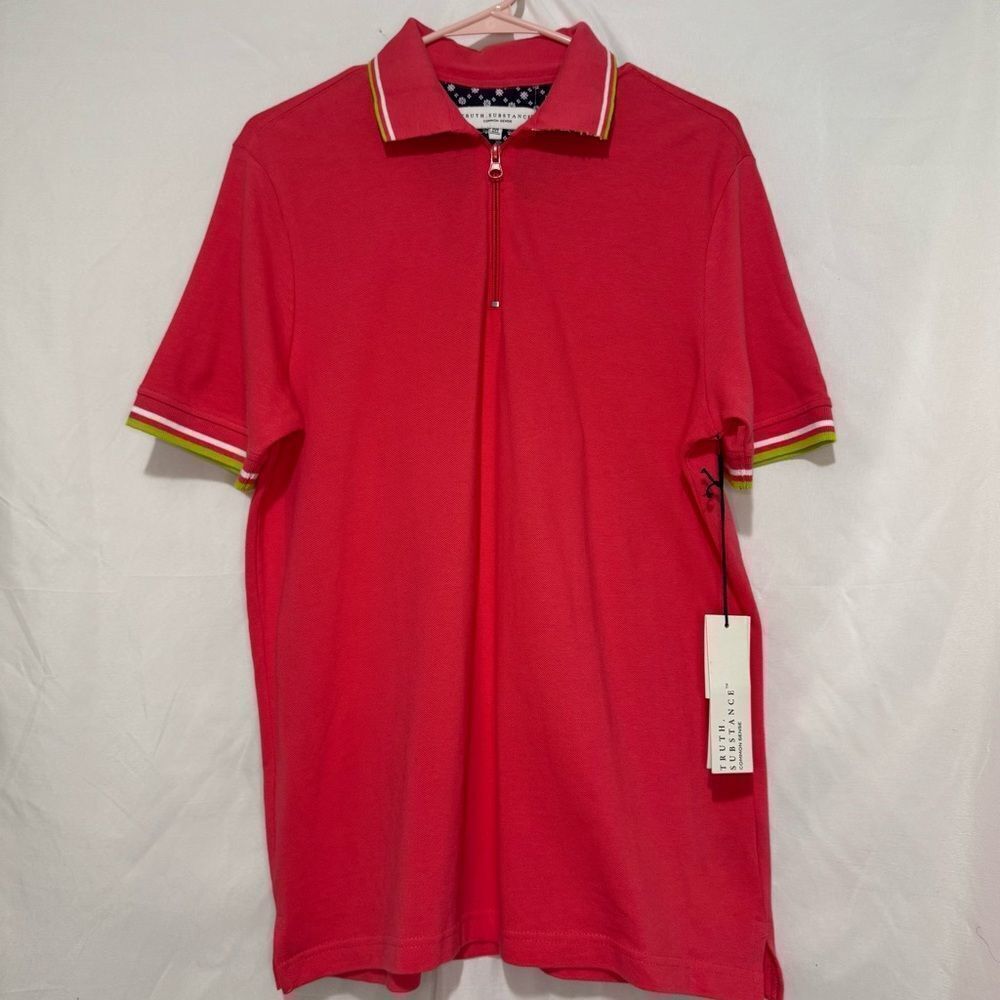 Mens Truth Substance Coral Collar shirt Size M